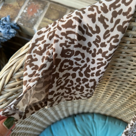 Zara Leopard Print Skinny Jeans - Picture 4 of 5